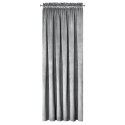 Samtvorhang ROSA silber 135x300 Kräuselband