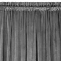 Samtvorhang ROSA stahl 135x300 Kräuselband