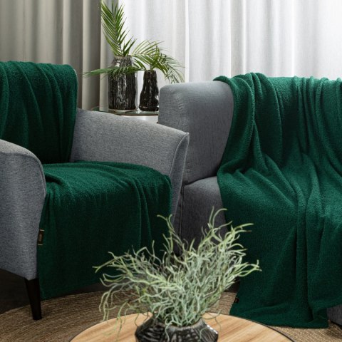 Sofadecke BOUCLE dunkelgrün 200x220 dunkelgrün