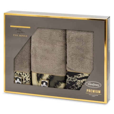 Set Handtuch EVA 24 3 dunkelbeige 500