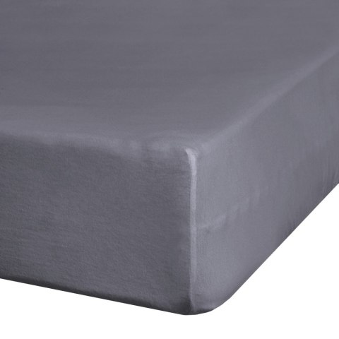 Spannbetttuch JERSEY3 stahl 160x200 30 140