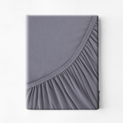 Spannbetttuch JERSEY3 stahl 160x200 30 140