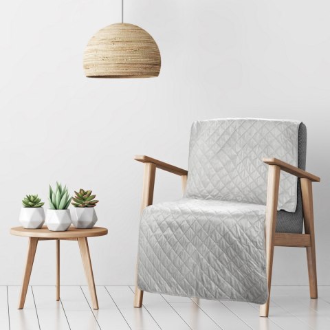 Steppdecke LUIZ 5 grau 70x160 silber