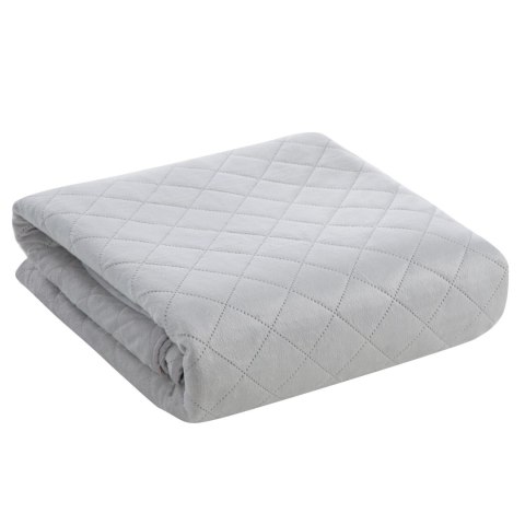 Steppdecke LUIZ 5 grau 70x160 silber