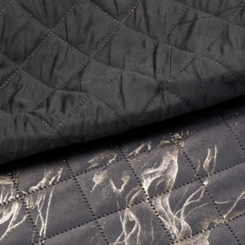 Steppdecke LUIZ 6 170x210 stahl gold