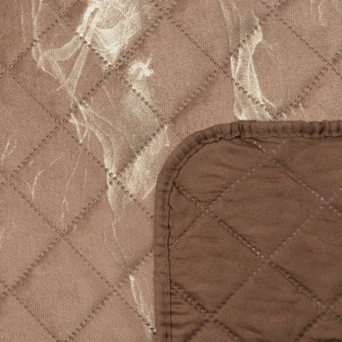 Steppdecke LUIZ 6 200x220 dunkelbeige gold