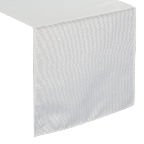 Tischdecke ALISA weiß gold 40x140 weiß gold