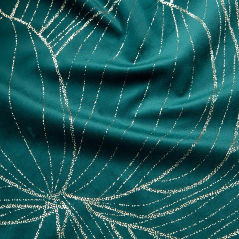 Tischdecke BLINK 12 35x180 dunkeltürkis Velvet Samt