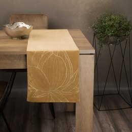 Tischdecke BLINK 12 35x140 honig Velvet Samt