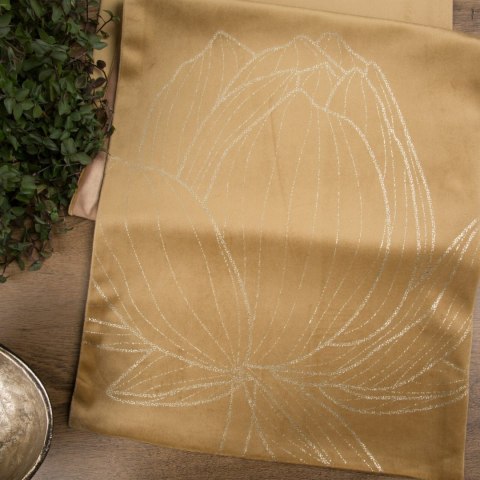 Tischdecke BLINK 12 35x140 honig Velvet Samt