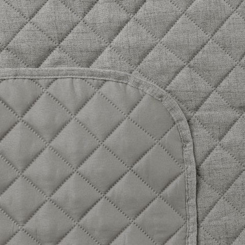 Tagesdecke Lein-Optik 1 dunkelgrau 170x210 stahl