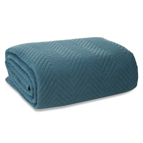 Tagesdecke Lein-Optik 3 blau 220x240 blau