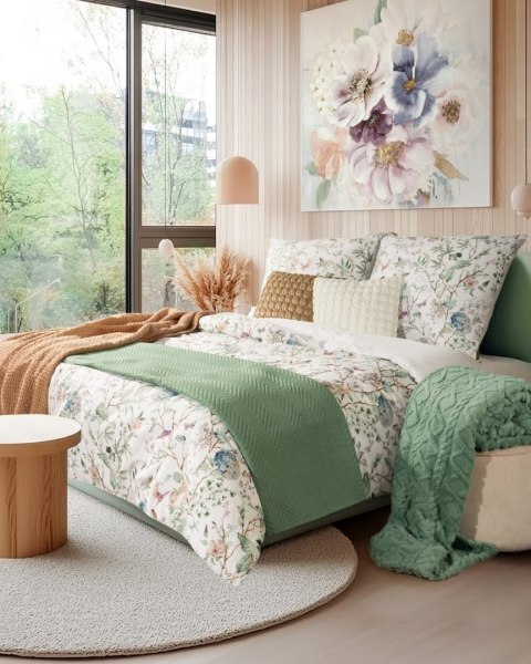 Tagesdecke Lein-Optik 3 grün 220x240 grün