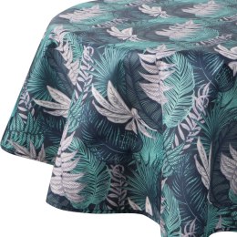 Tischdecke Garten Wassefest Outdoor 12E RD150 dunkelblau türkis