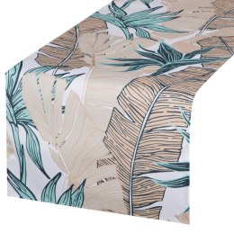 Tischdecke Garten Wassefest Outdoor 14B 40X140 minze beige