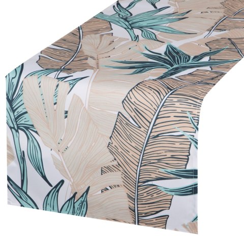 Tischdecke Garten Wassefest Outdoor 14B 40X140 minze beige