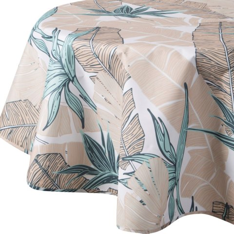 Tischdecke Garten Wassefest Outdoor 14E RD150 minze beige