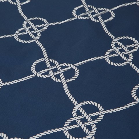 Tischdecke Garten Wassefest Outdoor 15D 85X85 dunkelblau weiß