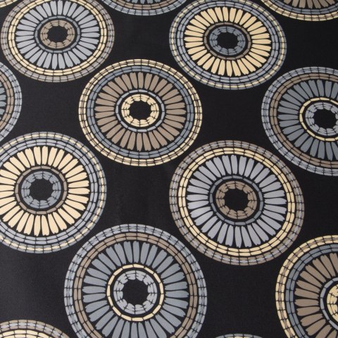 Tischdecke Garten Wassefest Outdoor 19B 40X140 schwarz beige