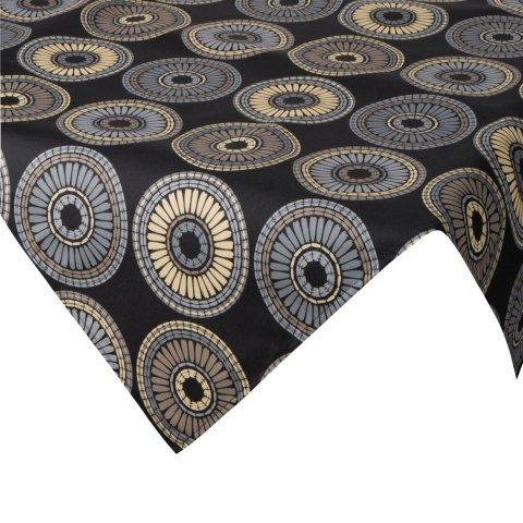 Tischdecke Garten Wassefest Outdoor 19D 85X85 schwarz beige