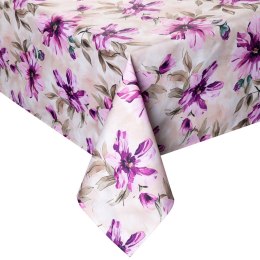 Tischdecke Garten Wassefest Outdoor 29G 140X220 creme rosa