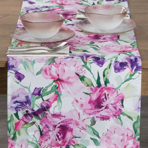 Tischdecke Garten Wassefest Outdoor 34B 40X140 rosa lila