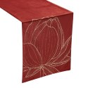 Tischdecke BLINK 12 orange 35x180 orange Velvet Samt