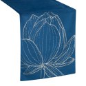 Tischdecke BLINK 12 dunkelblau 35x180 dunkelblau Velvet Samt