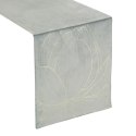Tischdecke BLINK 12 silber 35x140 silber Velvet Samt