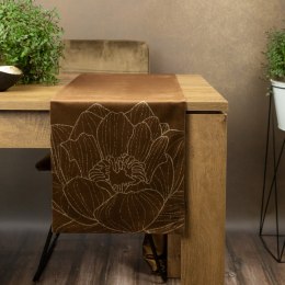 Tischdecke BLINK 13 braun 35x140 braun Velvet Samt
