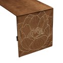 Tischdecke BLINK 13 braun 35x140 braun Velvet Samt