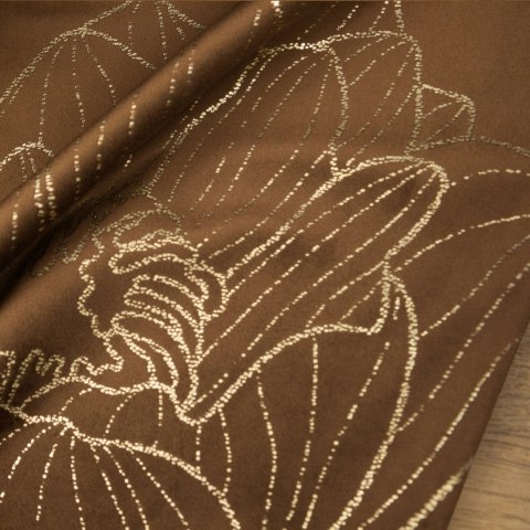 Tischdecke BLINK 13 braun 35x180 braun Velvet Samt