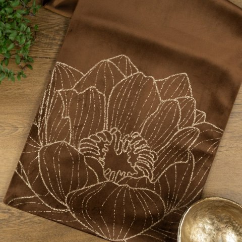 Tischdecke BLINK 13 braun 35x180 braun Velvet Samt