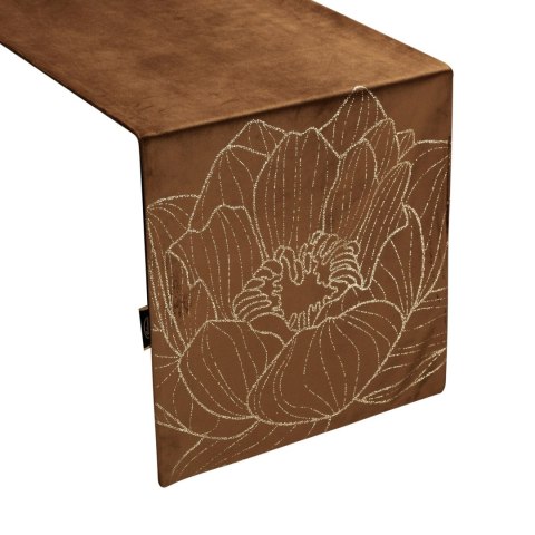 Tischdecke BLINK 13 braun 35x220 braun Velvet Samt