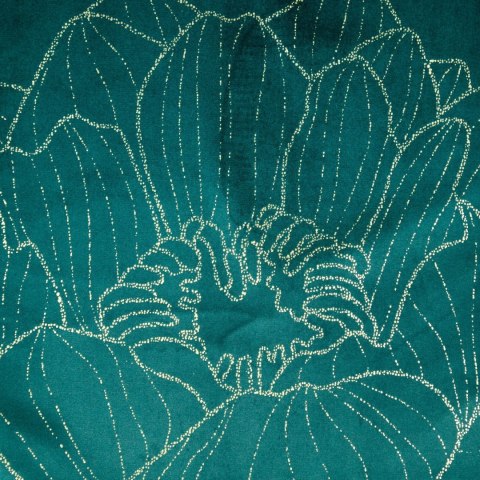 Tischdecke BLINK 13 35x220 dunkeltürkis Velvet Samt