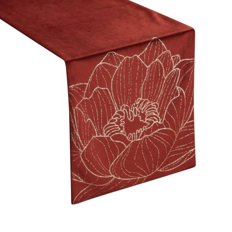 Tischdecke BLINK 13 orange 35x220 orange Velvet Samt