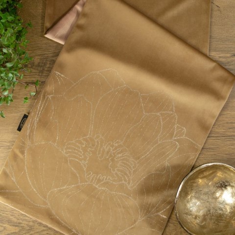 Tischdecke BLINK 13 35x180 honig Velvet Samt