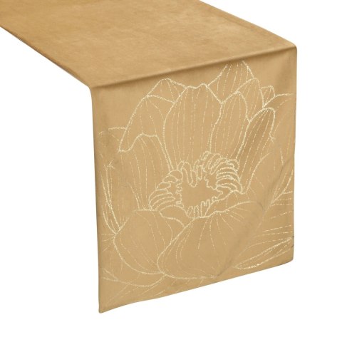 Tischdecke BLINK 13 35x220 honig Velvet Samt