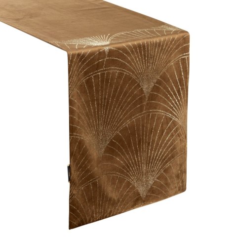 Tischdecke BLINK 14 braun 35x220 braun Velvet Samt