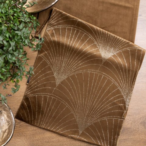 Tischdecke BLINK 14 braun 35x220 braun Velvet Samt