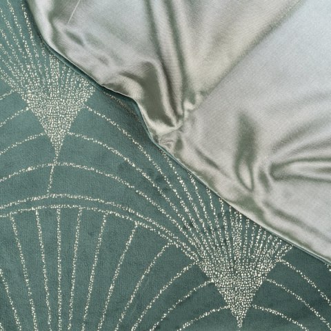 Tischdecke BLINK 14 35x140 dunkelminze Velvet Samt