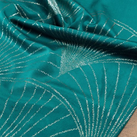 Tischdecke BLINK 14 35x140 dunkeltürkis Velvet Samt