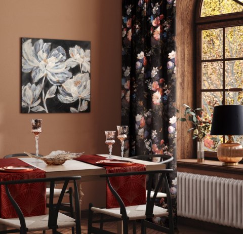 Tischdecke BLINK 14 orange 35x220 orange Velvet Samt