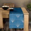 Tischdecke BLINK 14 dunkelblau 35x140 dunkelblau Velvet Samt