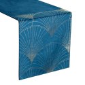 Tischdecke BLINK 14 dunkelblau 35x140 dunkelblau Velvet Samt