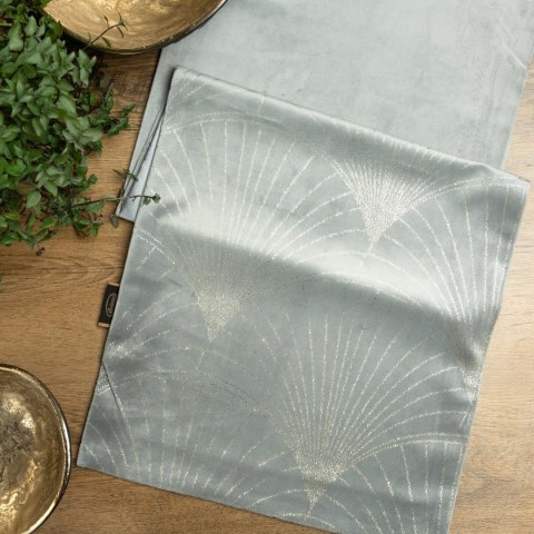 Tischdecke BLINK 14 silber 35x140 silber Velvet Samt