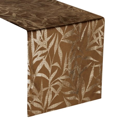 Tischdecke BLINK 15 braun 35x220 braun Velvet Samt