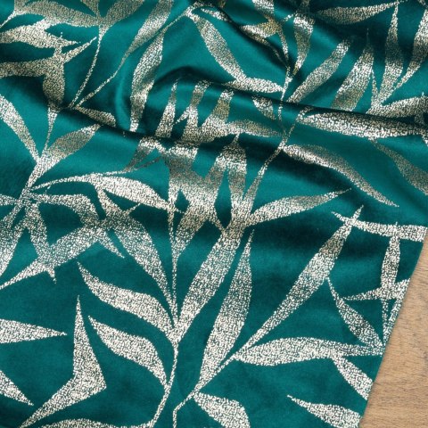 Tischdecke BLINK 15 35x180 dunkeltürkis Velvet Samt