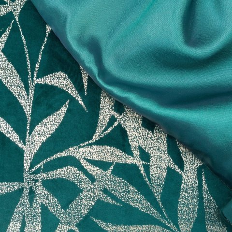 Tischdecke BLINK 15 35x220 dunkeltürkis Velvet Samt