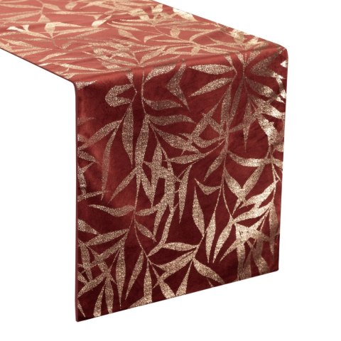 Tischdecke BLINK 15 orange 35x180 orange Velvet Samt